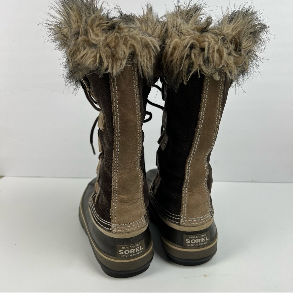 Sorel Joan Of Arctic Faux Fur Lined Suede Waterproof Women's Boots Size 6 - Picture 4 of 7